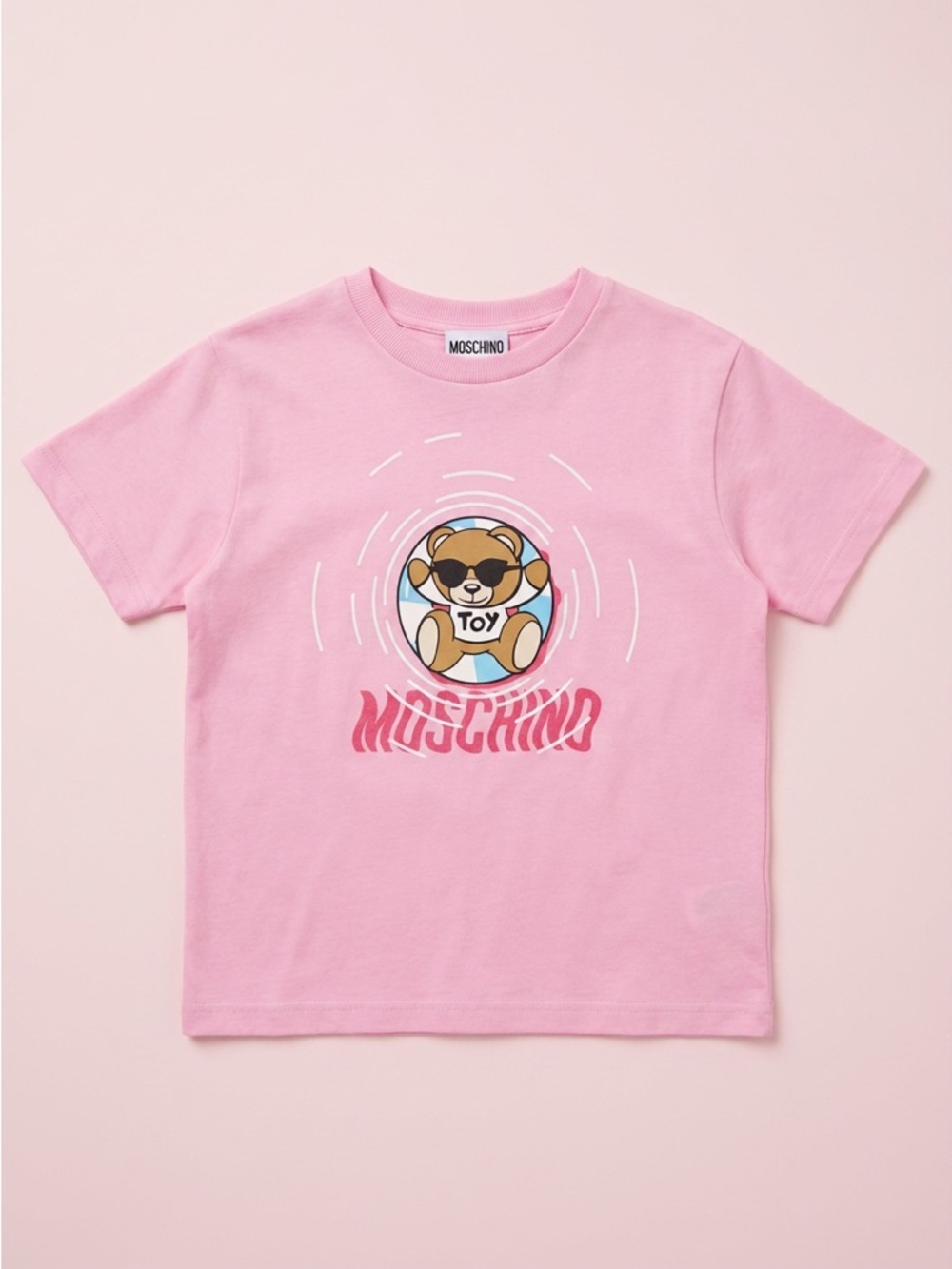 Moschino Girls Pink Teddy Bear T-Shirt
Size: 10 Years